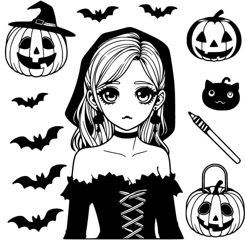 realistic girl, halloween