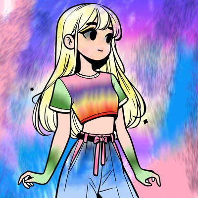 girl in a cute crop top