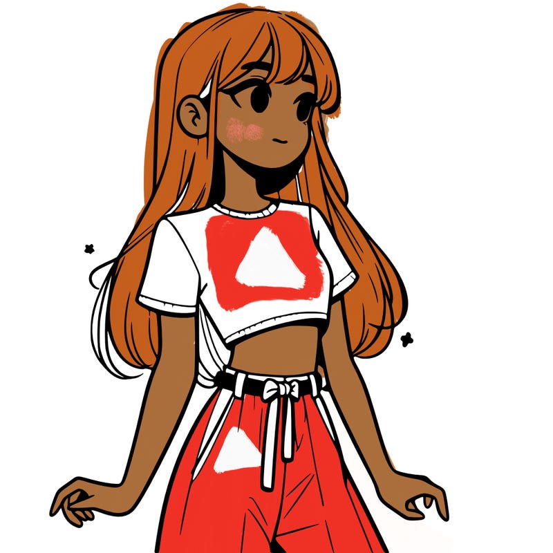 girl in a cute crop top