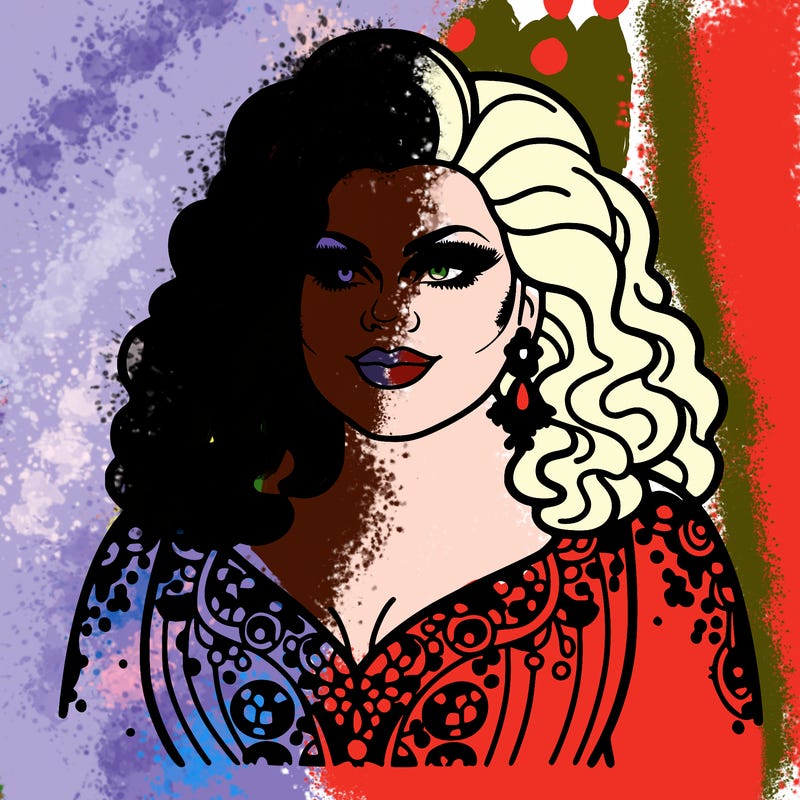 realistic plus size drag queen