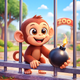 Crazy Monkey Zoo Survival Game