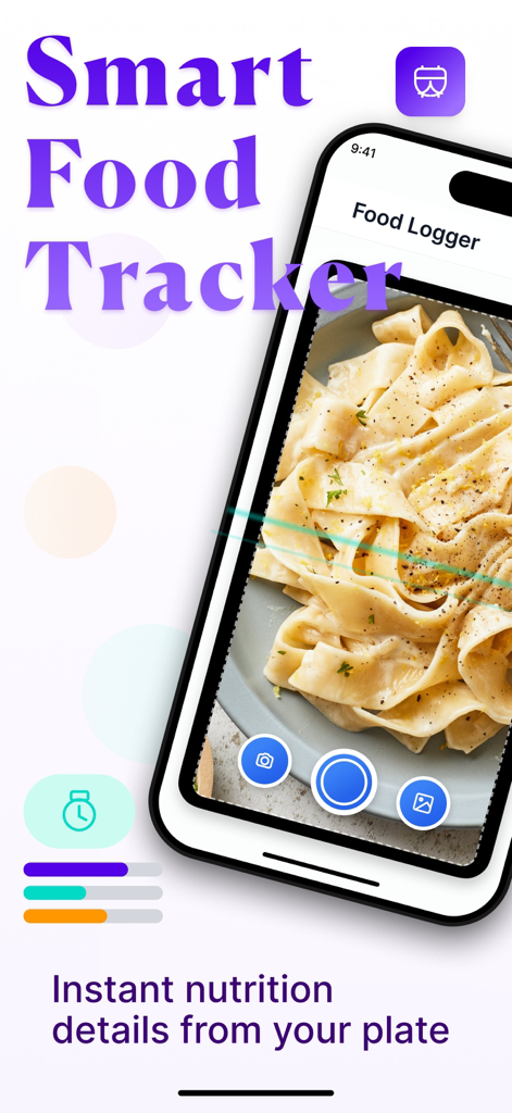 Ai Food Scanner - Snap Calorie - A smartphone using the AI Food Scanner app to scan a plate of pasta and provide instant nutritional details