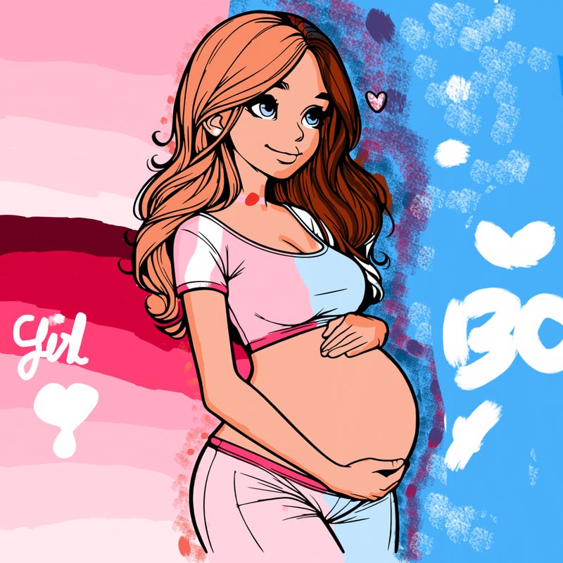 realistic pregnant girl