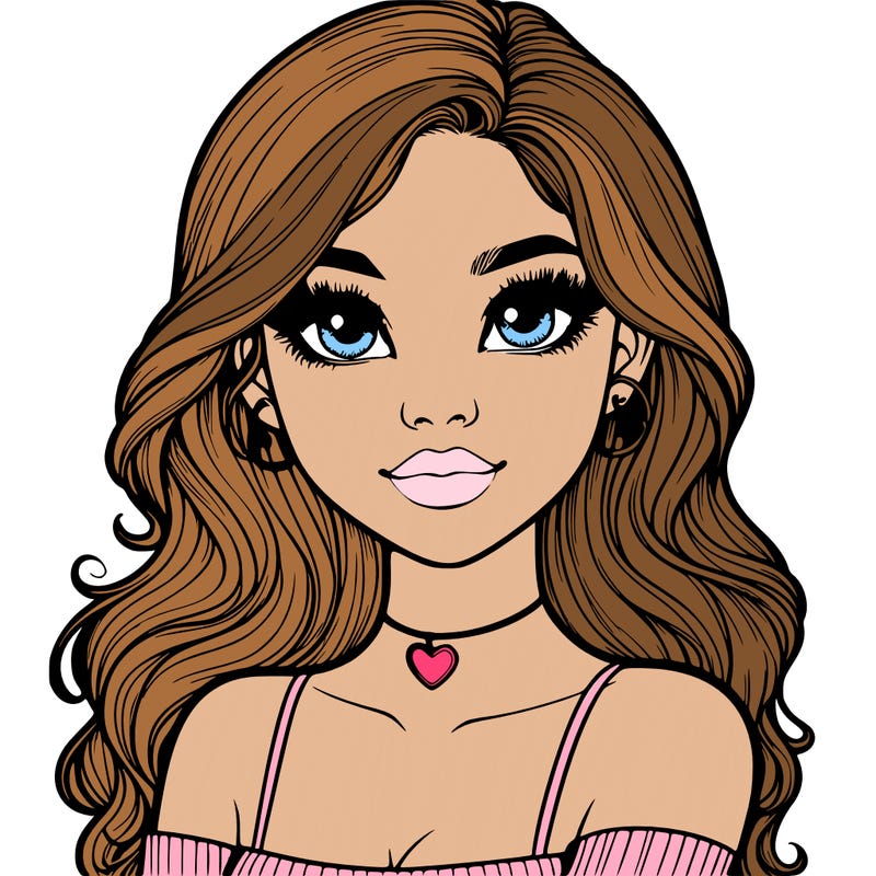 realistic pretty girl