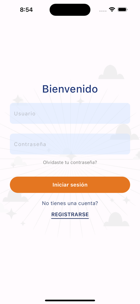 CRB GMM V2 - Login screen for the CRB GMM insurance app with fields for username and password in Spanish