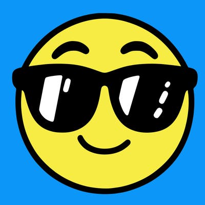 emoji with sunglasses