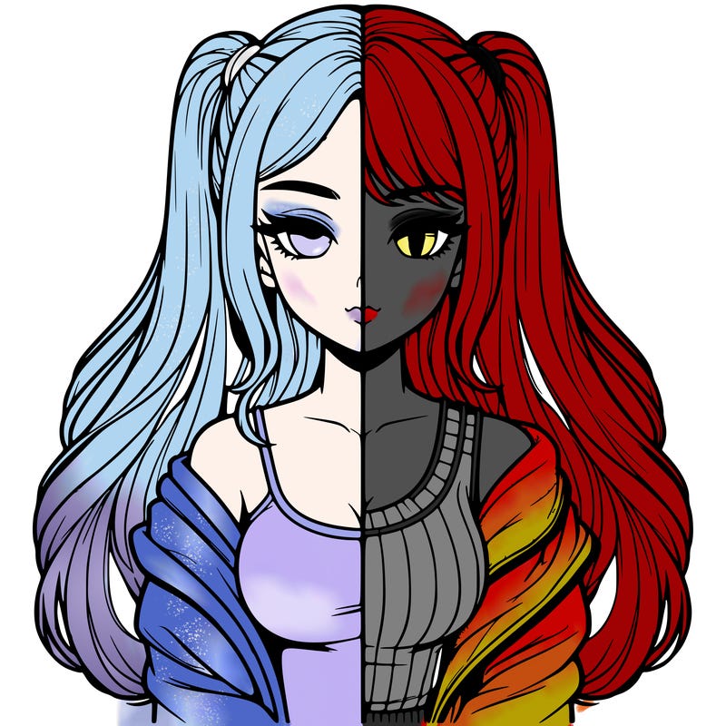 realistic girl split