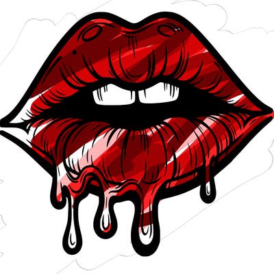lips that look realistic and drip