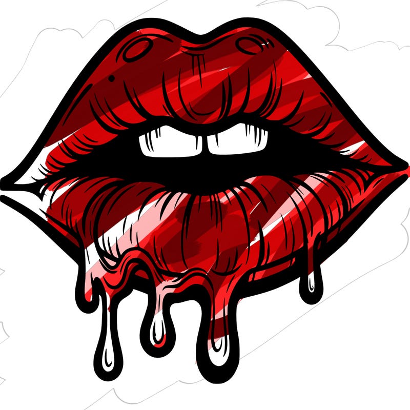 lips that look realistic and drip