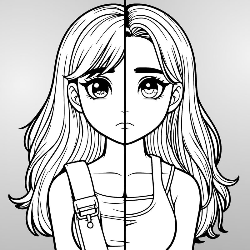 realistic girl split