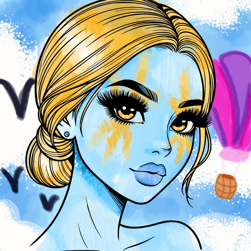 realistic girl with lashes