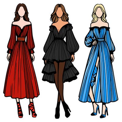 fashion models dresses