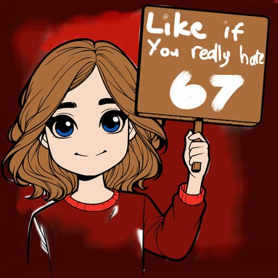 realistic girl holding up a sign