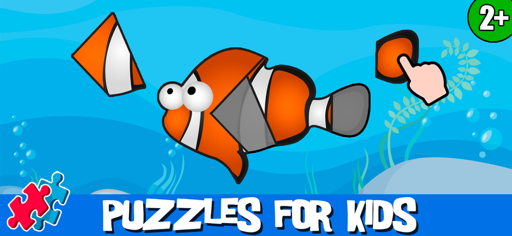 Ocean Games: Kids & Girls 1-6 - Puzzle interattivo del pesce pagliaccio per bambini e ragazzi nell'app Giochi sull'Oceano