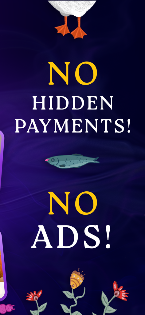 Promotional banner for the Boook app stating no hidden payments and no ads