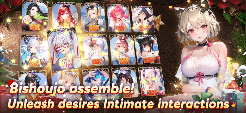 Apex Girls - Une collection de cartes de personnages de filles d'anime du jeu Apex Girls avec des notes SSR et UR