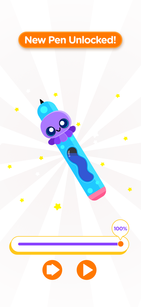 Coloring Book ASMR Drawing - New octopus pen reward unlocked in Coloring Book ASMR Drawing