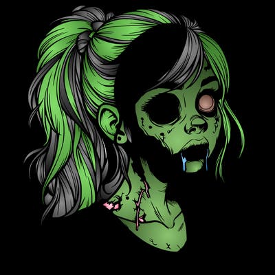 realistic zombie girl