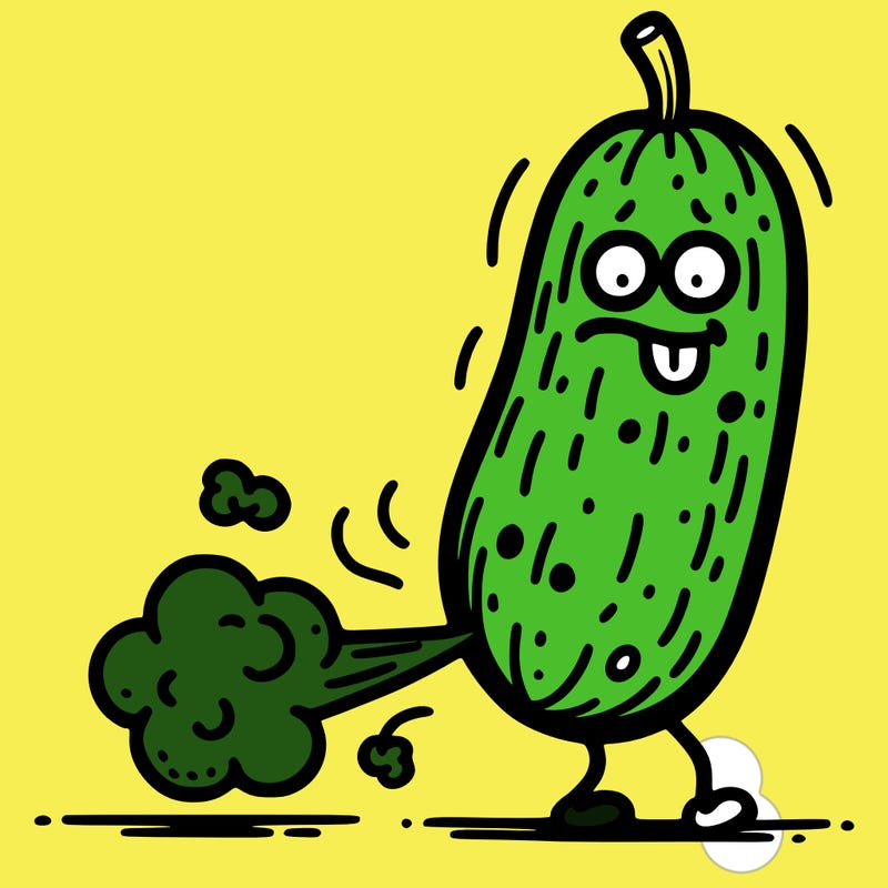 a pickle farting