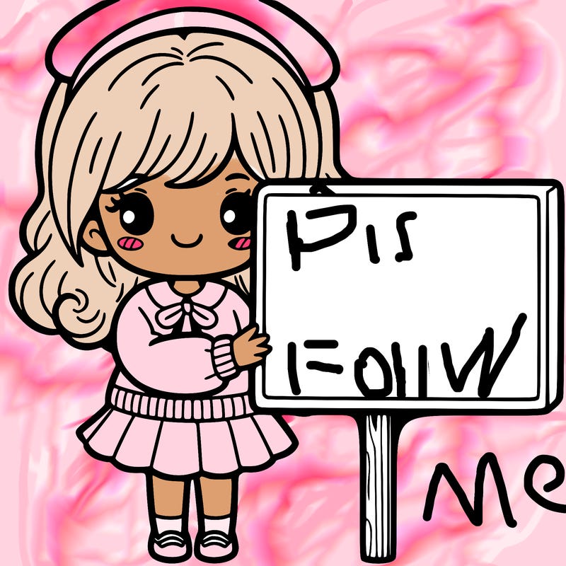 girl holding a sign