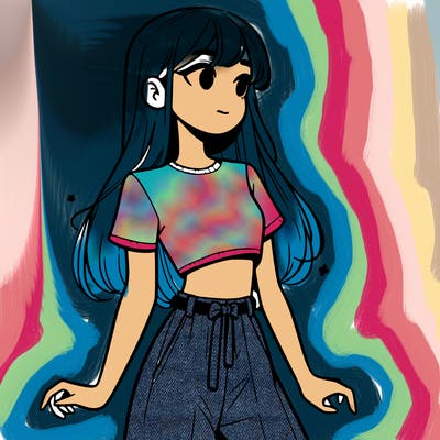 girl in a cute crop top