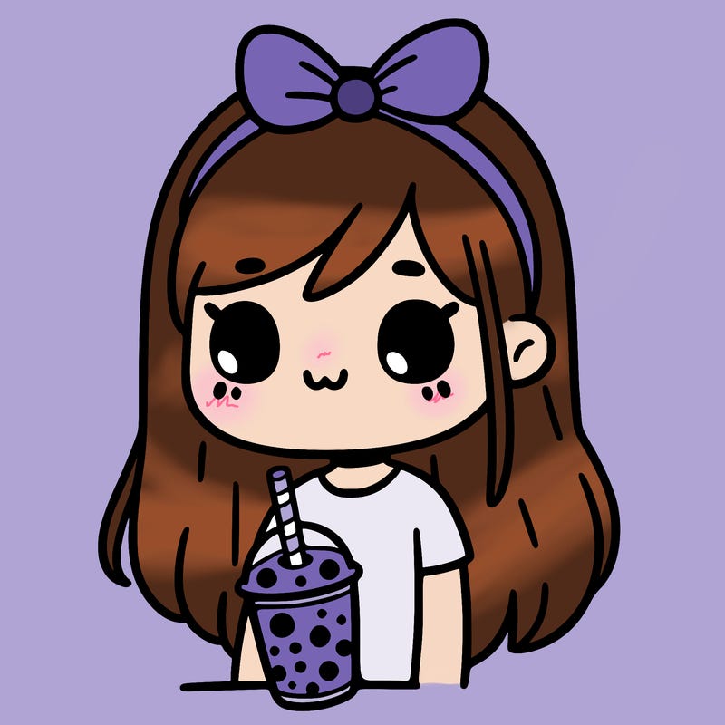 girl with boba