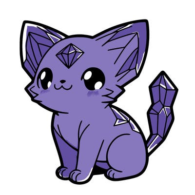 crystal kitten