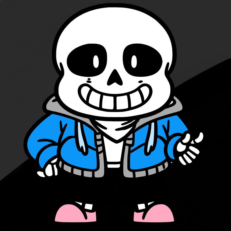 undertale game in the skeleton sans