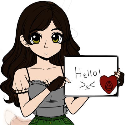 realistic pretty girl holding blank sign