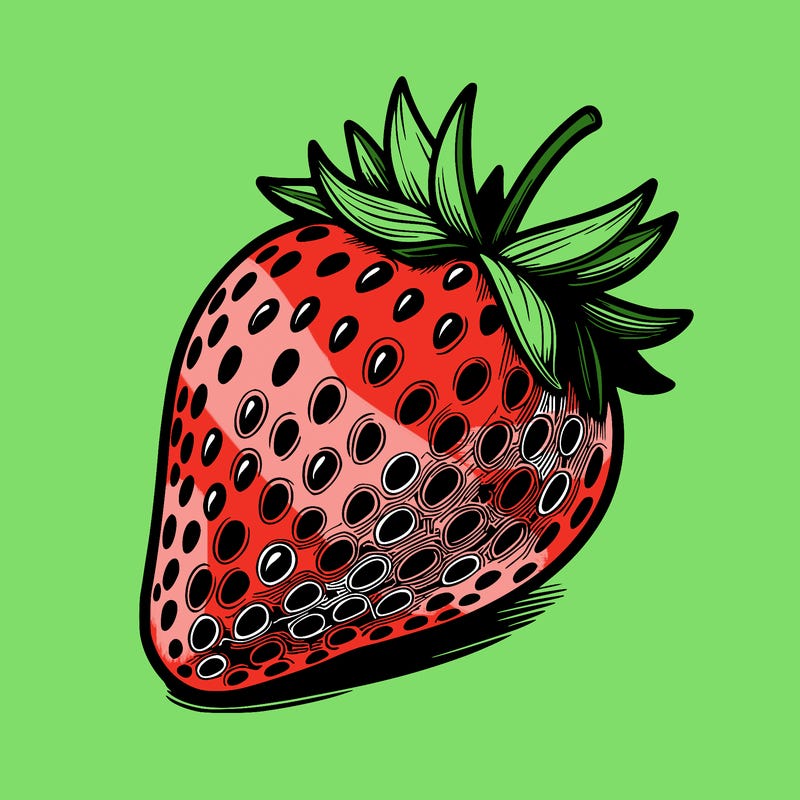 realstic strawberry