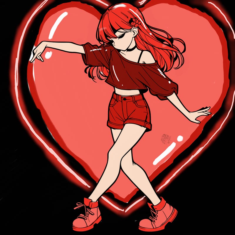 realistic girl danceing