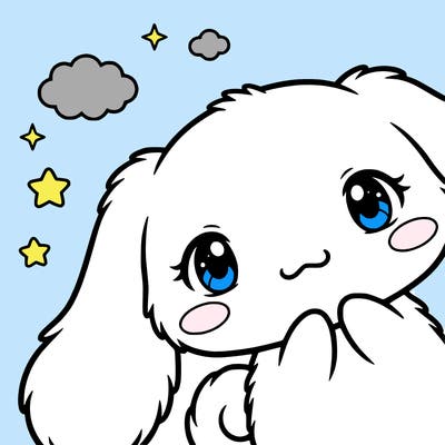 anime cinnamoroll cute fluffy