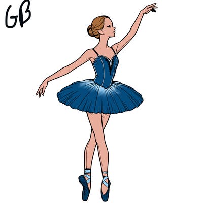realistic ballerina