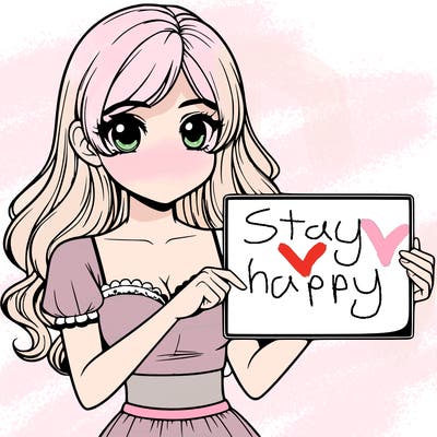 realistic pretty girl holding blank sign