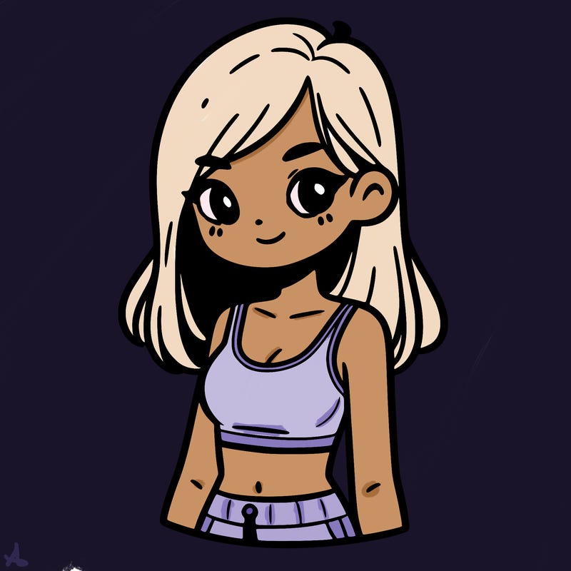 girl with crop top
