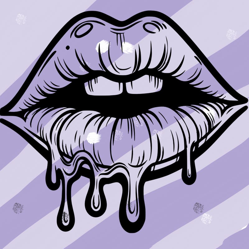 lips that look realistic and drip