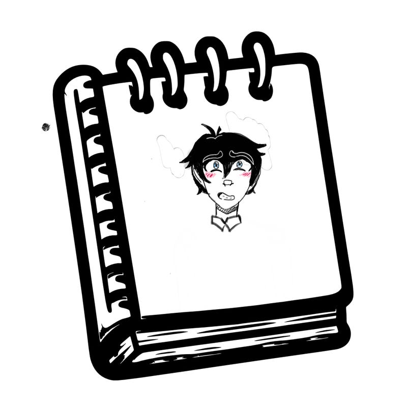blank note book