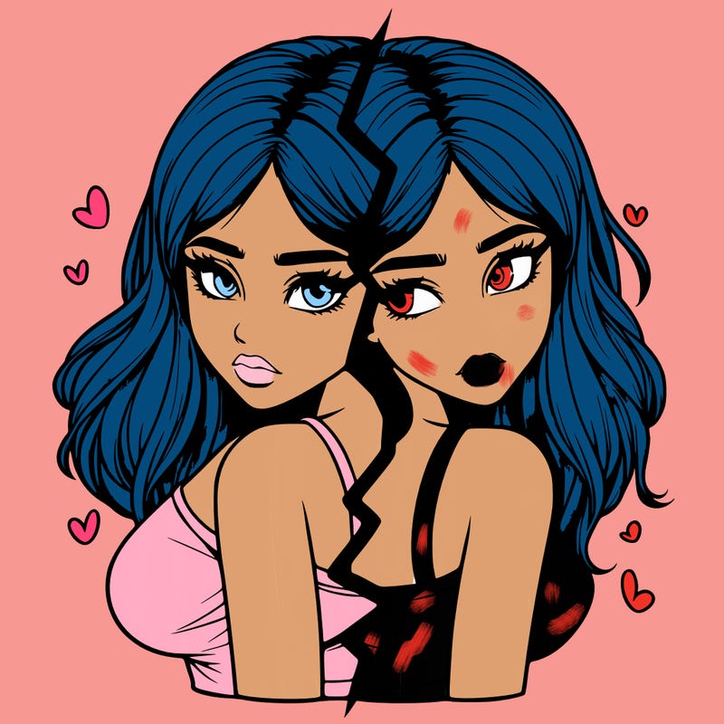 realistic girl split