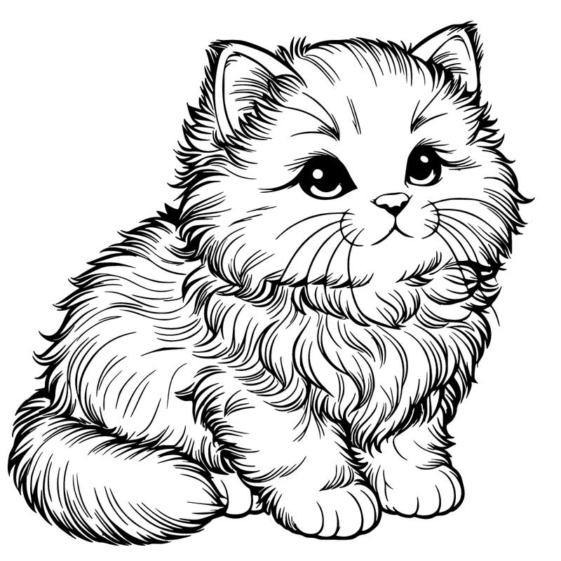 realistic kitten fluffy