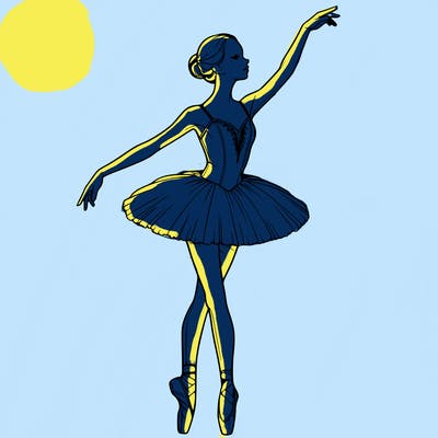 realistic ballerina