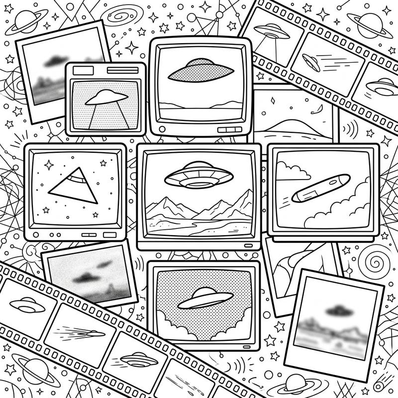 Embark on an intergalactic artistic journey with this captivating UFO coloring page. Discover a collection of mysterious sightings, vintage footage, and iconic alien spacecraft awaiting your creative touch.