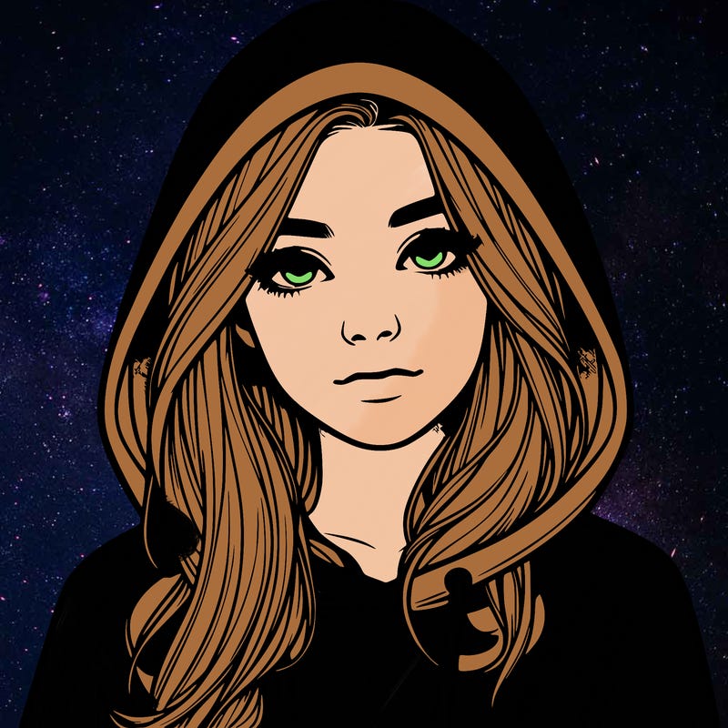 realistic girl with a hoodie