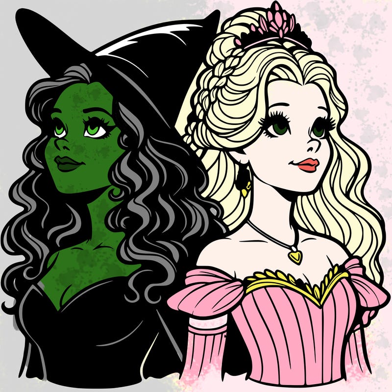 'elphaba and glinda (realistic)