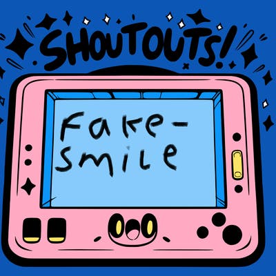 blank canvas that says above it shoutouts