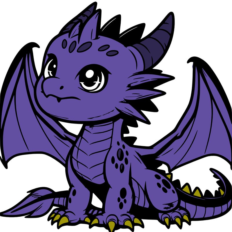 fierce baby night dragon