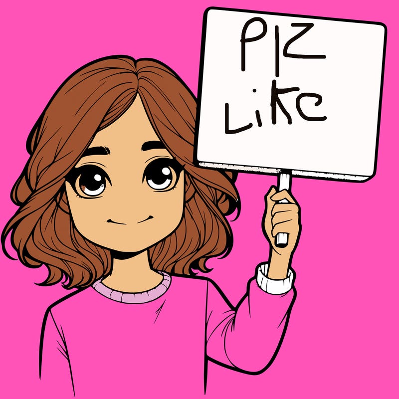 realistic girl holding up a sign