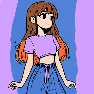 girl in a cute crop top