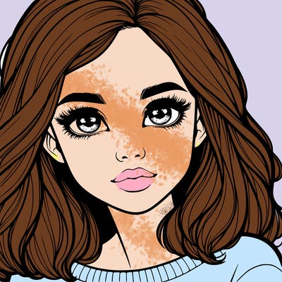 realistic girl whith cute eyes