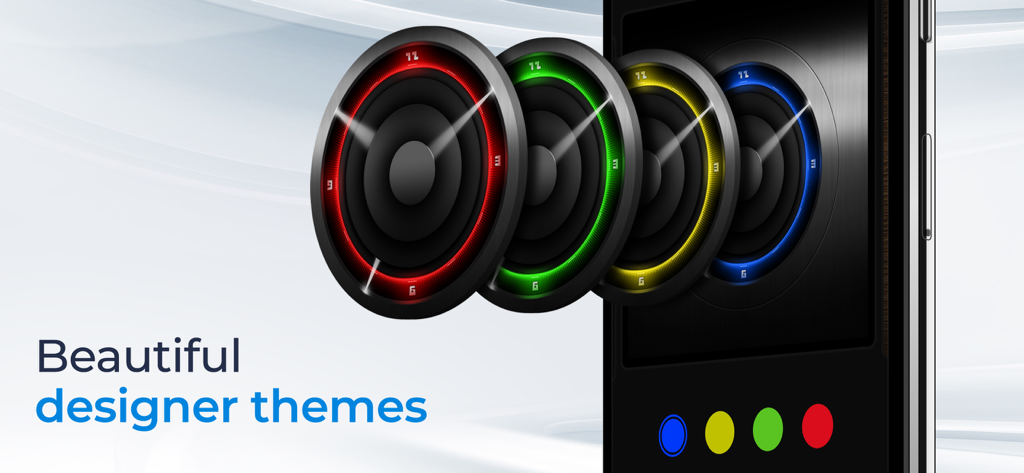 Alarm Clock for Me - Wake Up! - Una collezione di eleganti temi di orologi di design in vari colori per l'app Sveglia per Me.