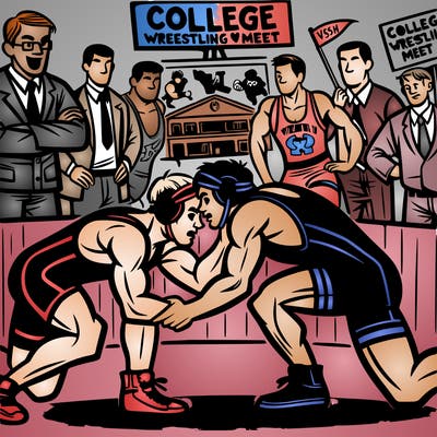 college wresling meet